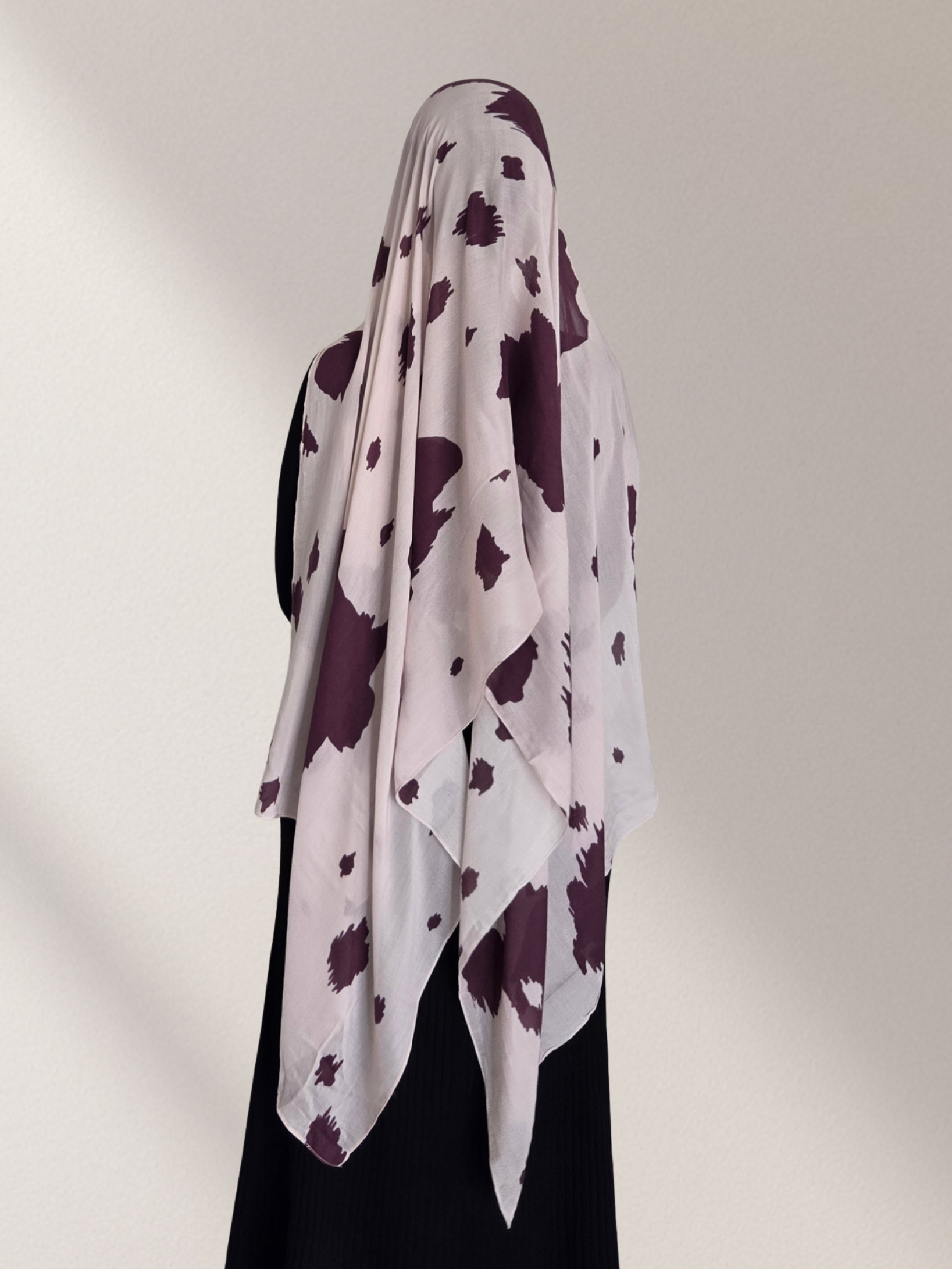 Double-Sided Print Modal Hijab-Cow Print