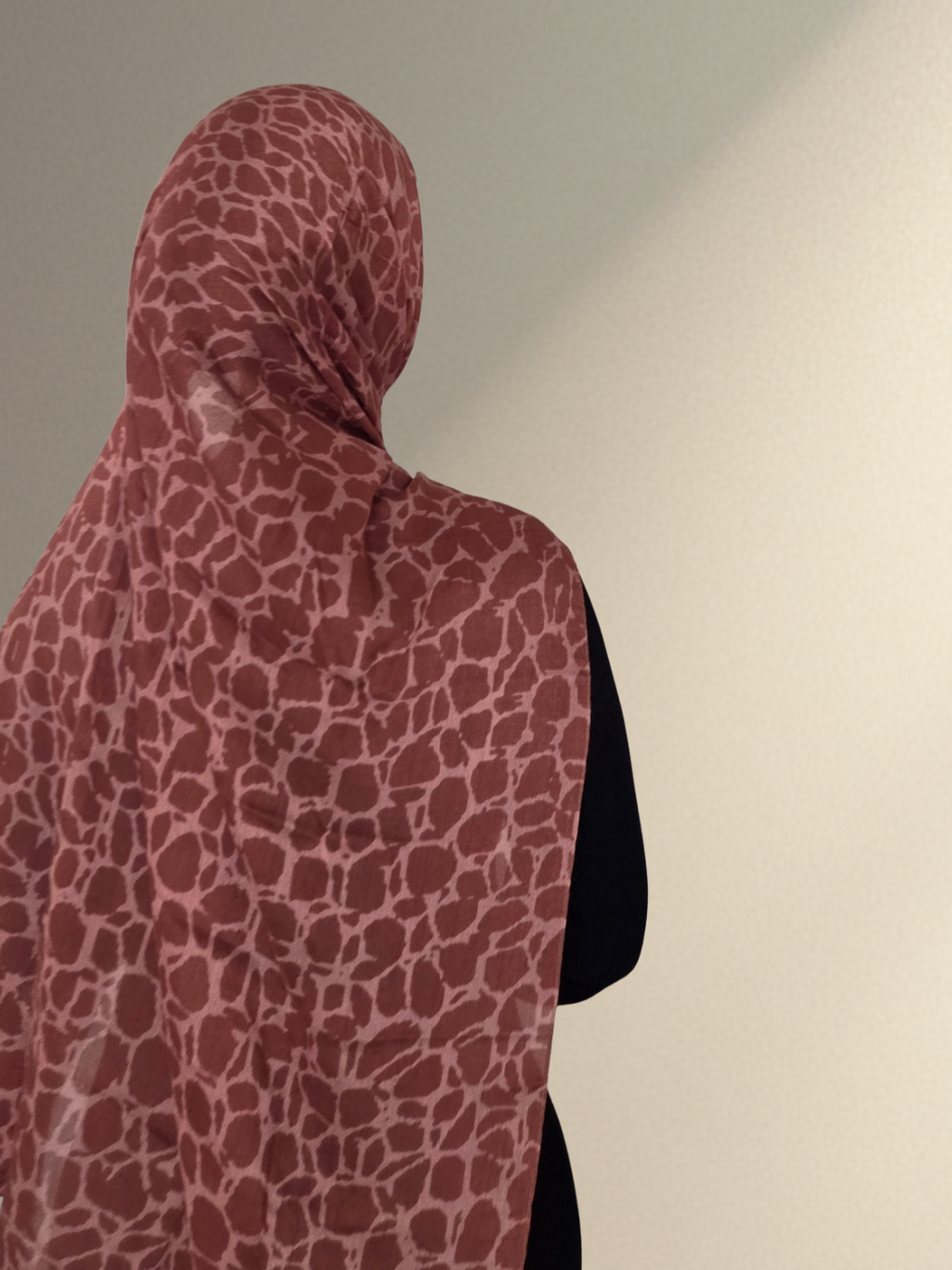 Double-Sided Print Modal Hijab- Giraffe Print