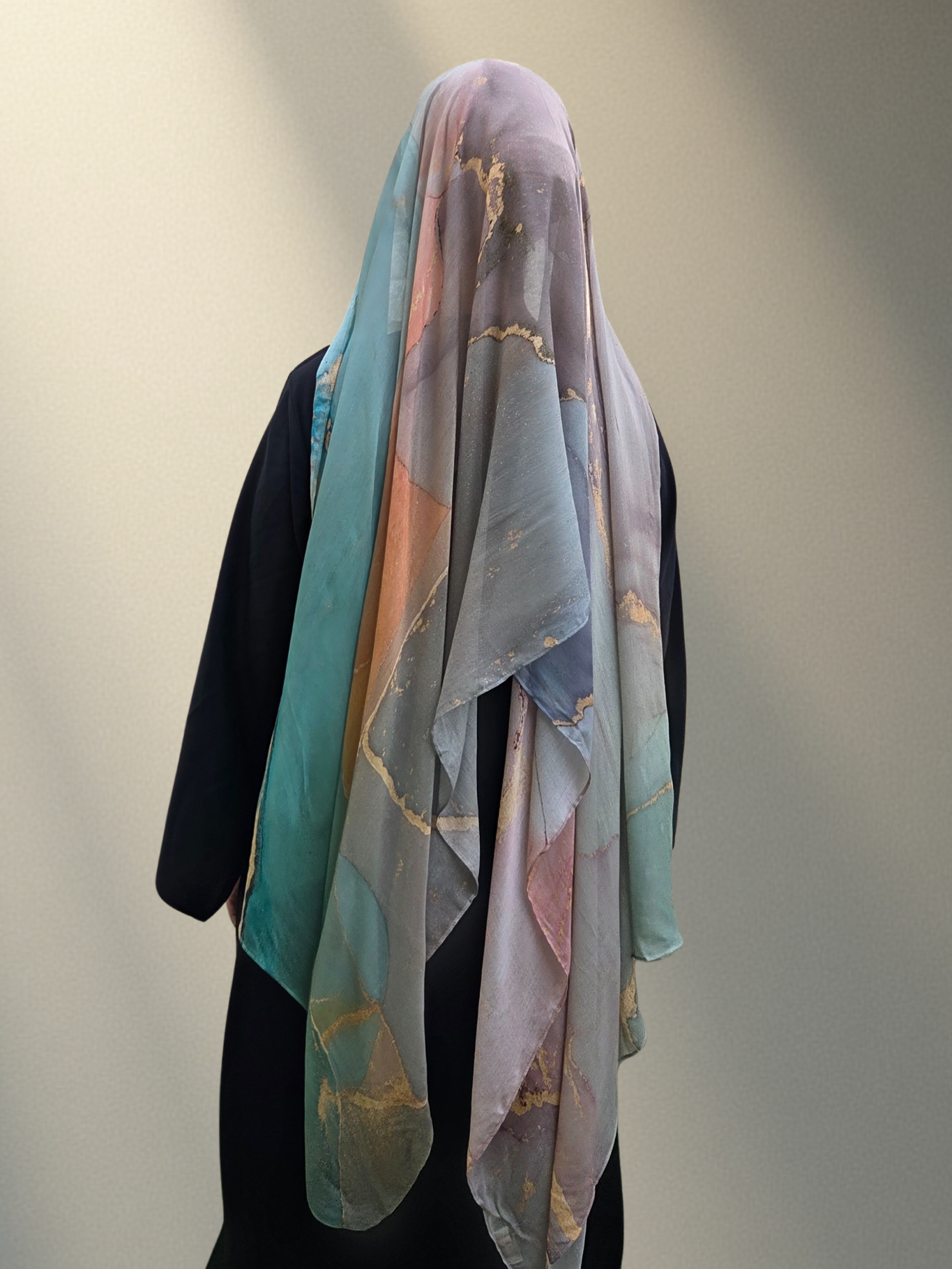 Printed Modal Hijab - Abstract Marble